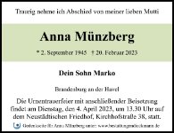eine Anzeige