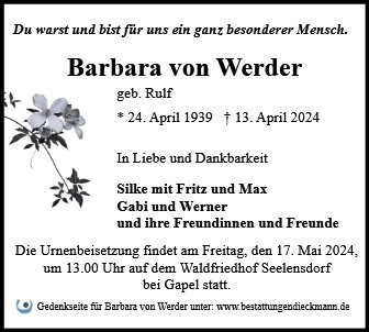 Profilbild von Barbara von Werder