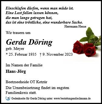 Profilbild von Gerda Döring