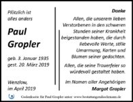 eine Anzeige