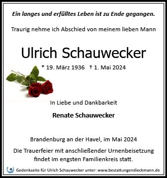 Profilbild von Ulrich Schauwecker